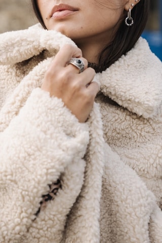 Veste Merine Fur - Blanc