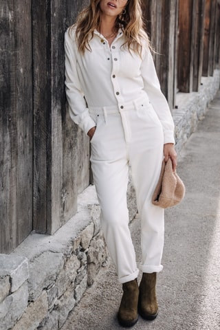 Combinaison Lesly Veluto - Blanc