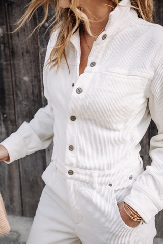 Combinaison Lesly Veluto - Blanc