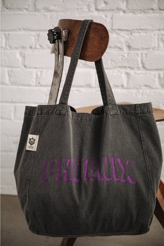 Tote bag Tunna City - Noir et violet