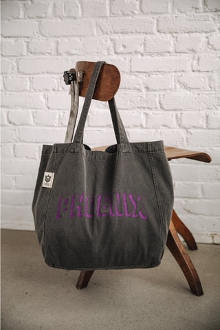 Tote bag Tunna City - Noir et violet