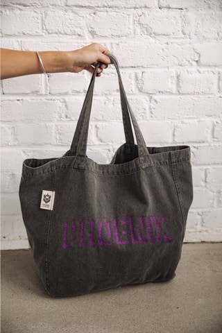 Tote bag Tunna City - Noir et violet