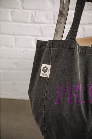 Tote bag Tunna City - Noir et violet