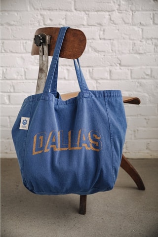Tote bag Tunna City - Bleu et orange