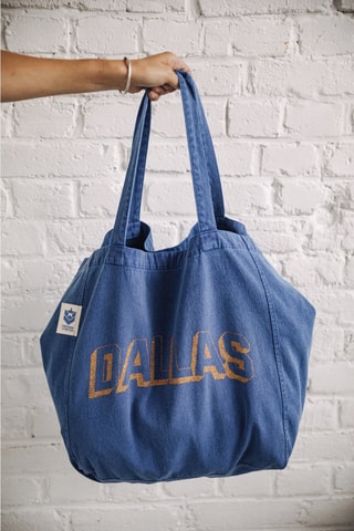 Tote bag Tunna City - Bleu et orange