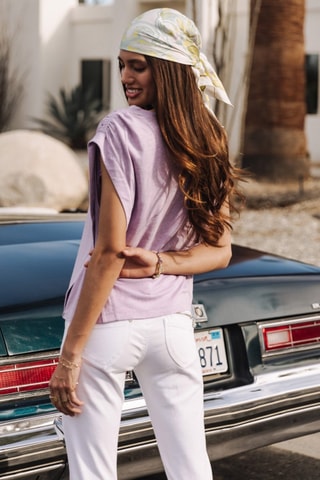 T-shirt Trenny Linen - Violet