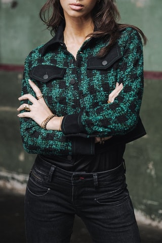 Veste en jean Olena Inverness - Noir