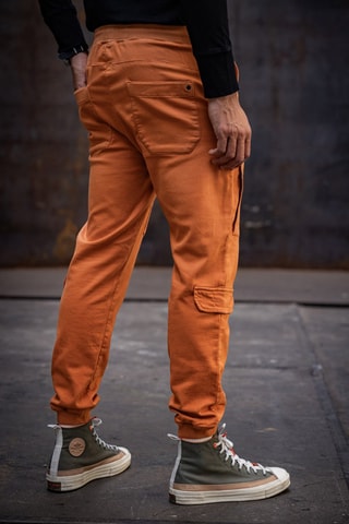 Pantalon cargo slim Joey Carver - Orange