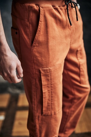 Pantalon cargo slim Joey Carver - Orange