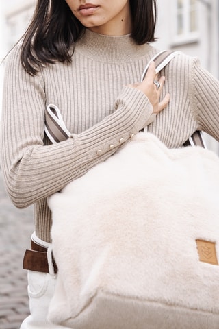 Sac porté épaule réversible Coletta - Jaune, marron et rouge