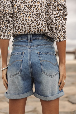 Short en jean - Bleu