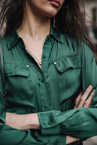 Chemisier Clorisse Plain - Vert