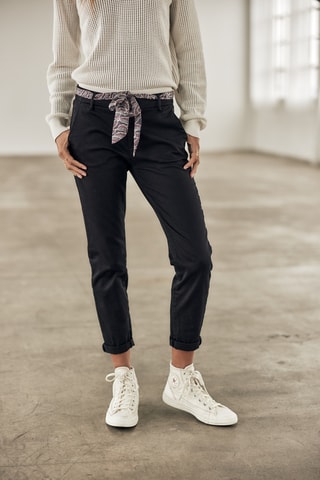 Pantalon slim 7/8 Claudia Felicita - Noir