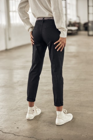 Pantalon slim 7/8 Claudia Felicita - Noir