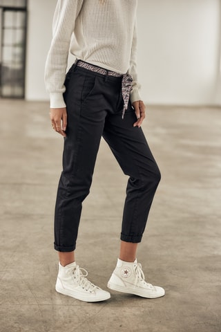 Pantalon slim 7/8 Claudia Felicita - Noir