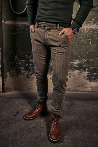 Pantalon slim - Vert