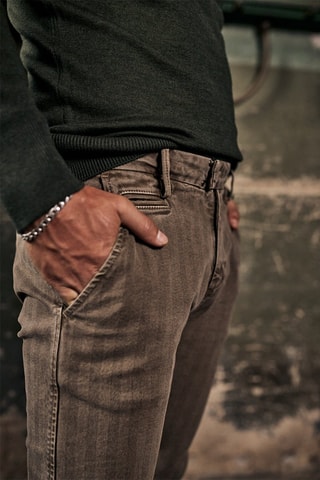 Pantalon slim - Vert