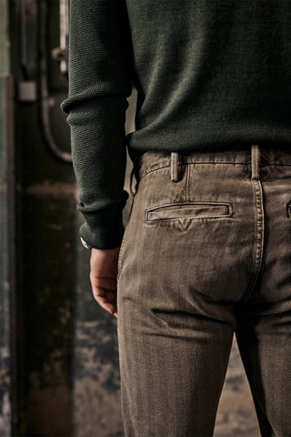 Pantalon slim - Vert