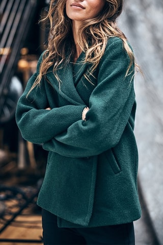 Veste en laine Veda Plain - Vert