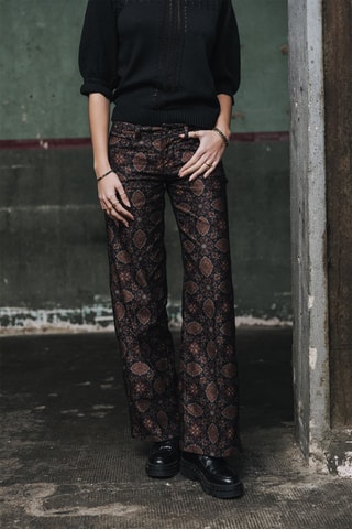 Pantalon flare Agatha Fairytale - Noir