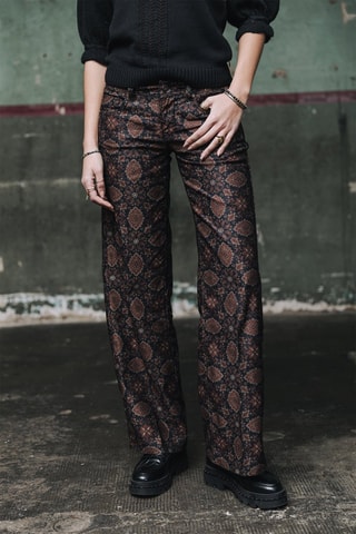 Pantalon flare Agatha Fairytale - Noir