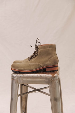 Bottines en cuir Henry - Beige