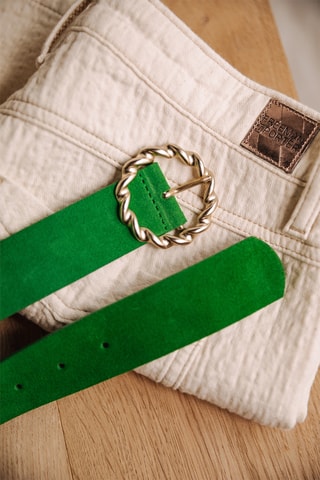 Ceinture en cuir - Vert