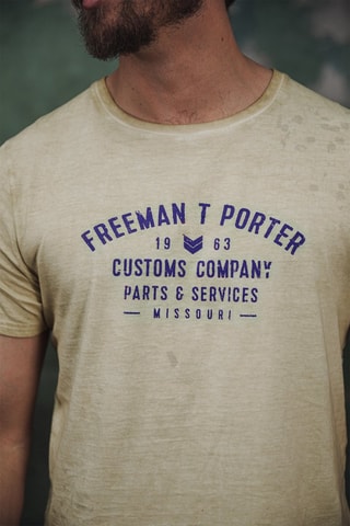 T-shirt Ivander Oil Dye - Jaune