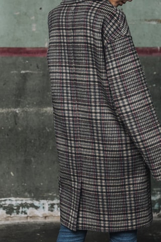Manteau Mabella Check - Noir