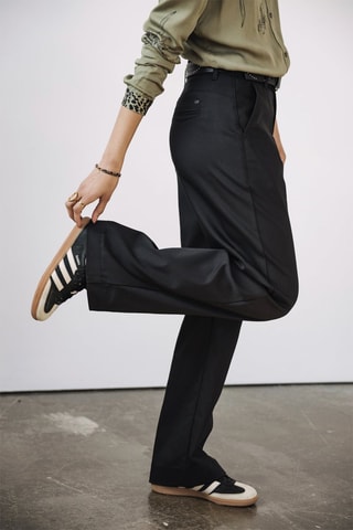 Pantalon wide legs - Noir