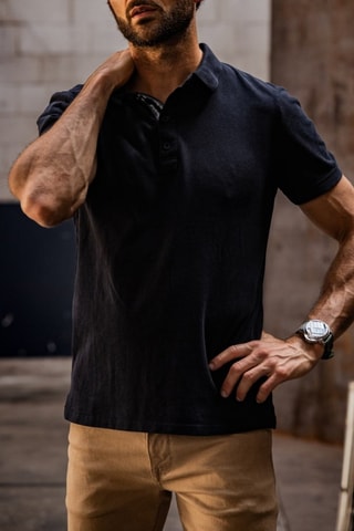 Polo Tadley Cotone - Noir