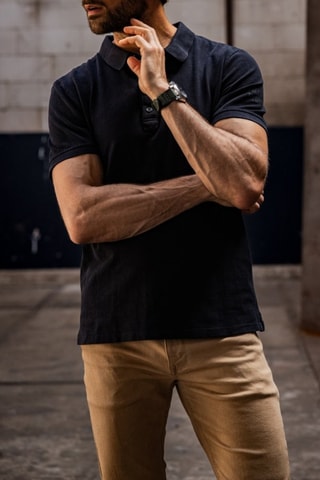 Polo Tadley Cotone - Noir