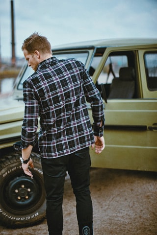 Chemise Rick - Blanc, noir et rose