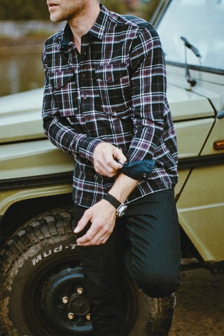 Chemise Rick - Blanc, noir et rose