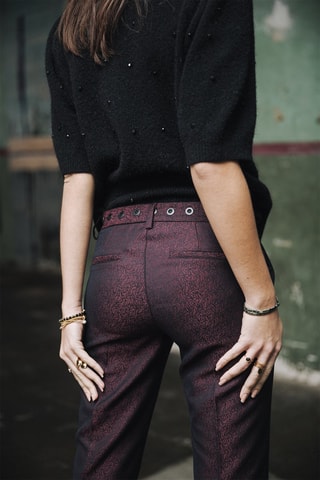 Pantalon slim Claudia Darkside - Rouge