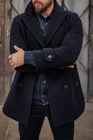 Caban Wyatt Chevrony - Bleu