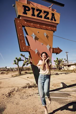 Jean boyfriend 7/8 Edita Denim - Bleu