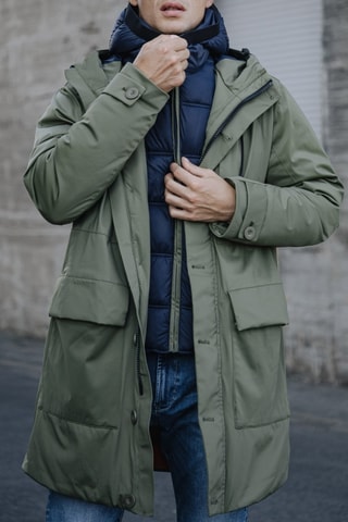 Parka imperméable à capuche Cabot Neo - Vert