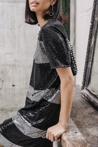 Robe courte Ritchie - Noir