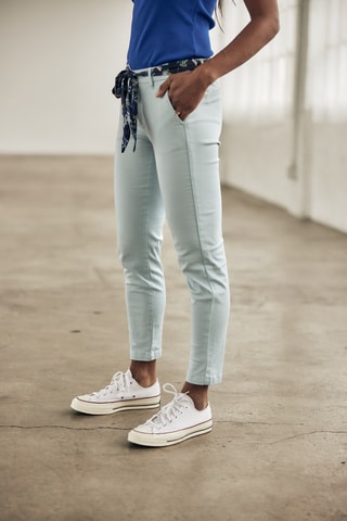 Pantalon slim 7/8 Claudia Felicita - Bleu