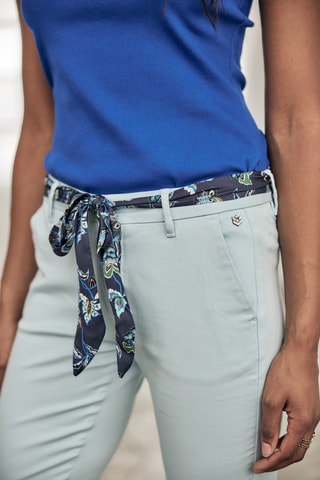 Pantalon slim 7/8 Claudia Felicita - Bleu