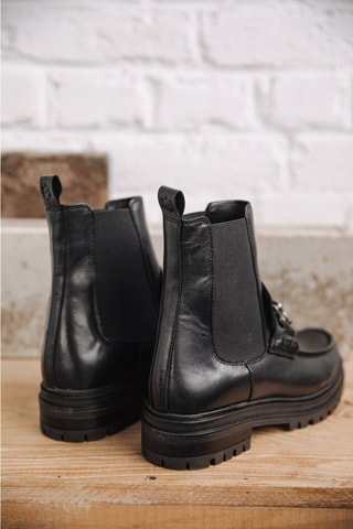 Bottines Chelsea en cuir Nuxa - Noir