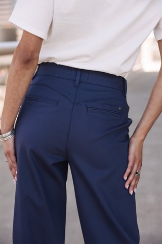 Pantalon wide legs - Bleu