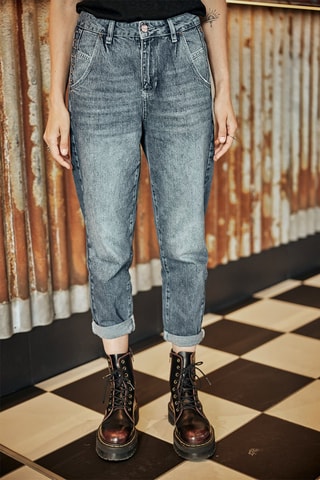 Jean regular 7/8 - Bleu