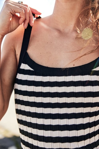 Top Dolores - Blanc et noir