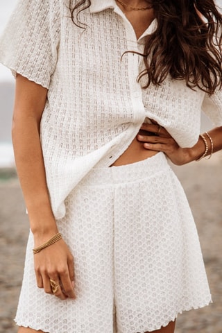 Short Sorayina Crochet - Noir et marron