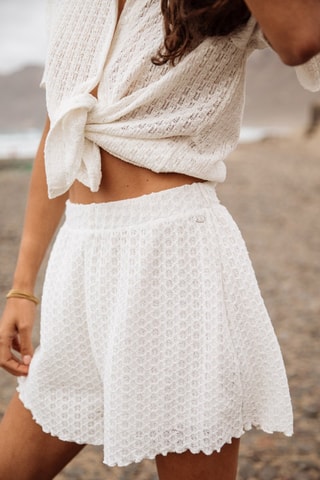 Short Sorayina Crochet - Noir et marron