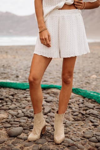 Short Sorayina Crochet - Noir et marron