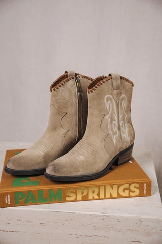 Bottines en daim - Gris