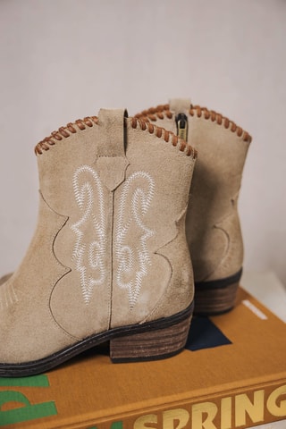 Bottines en daim - Gris